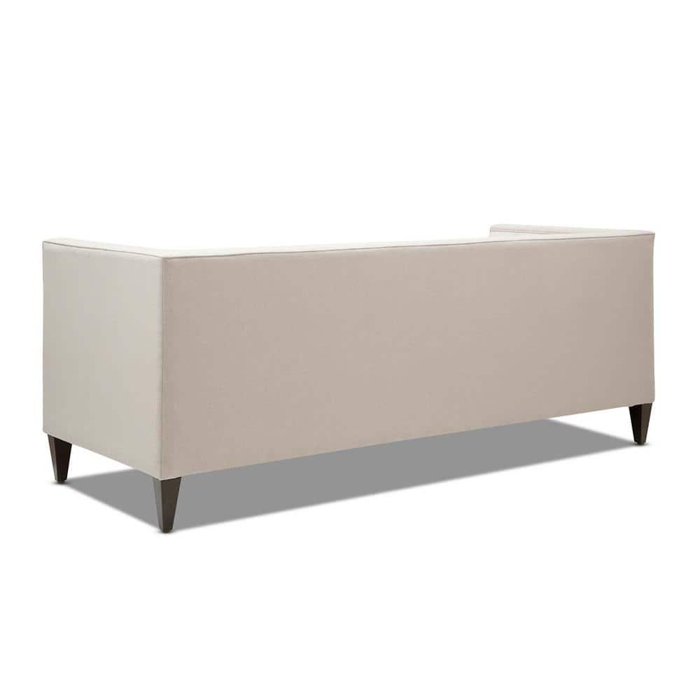 Jack 84" Tufted Tuxedo Sofa Double Cushion Sky Neutral