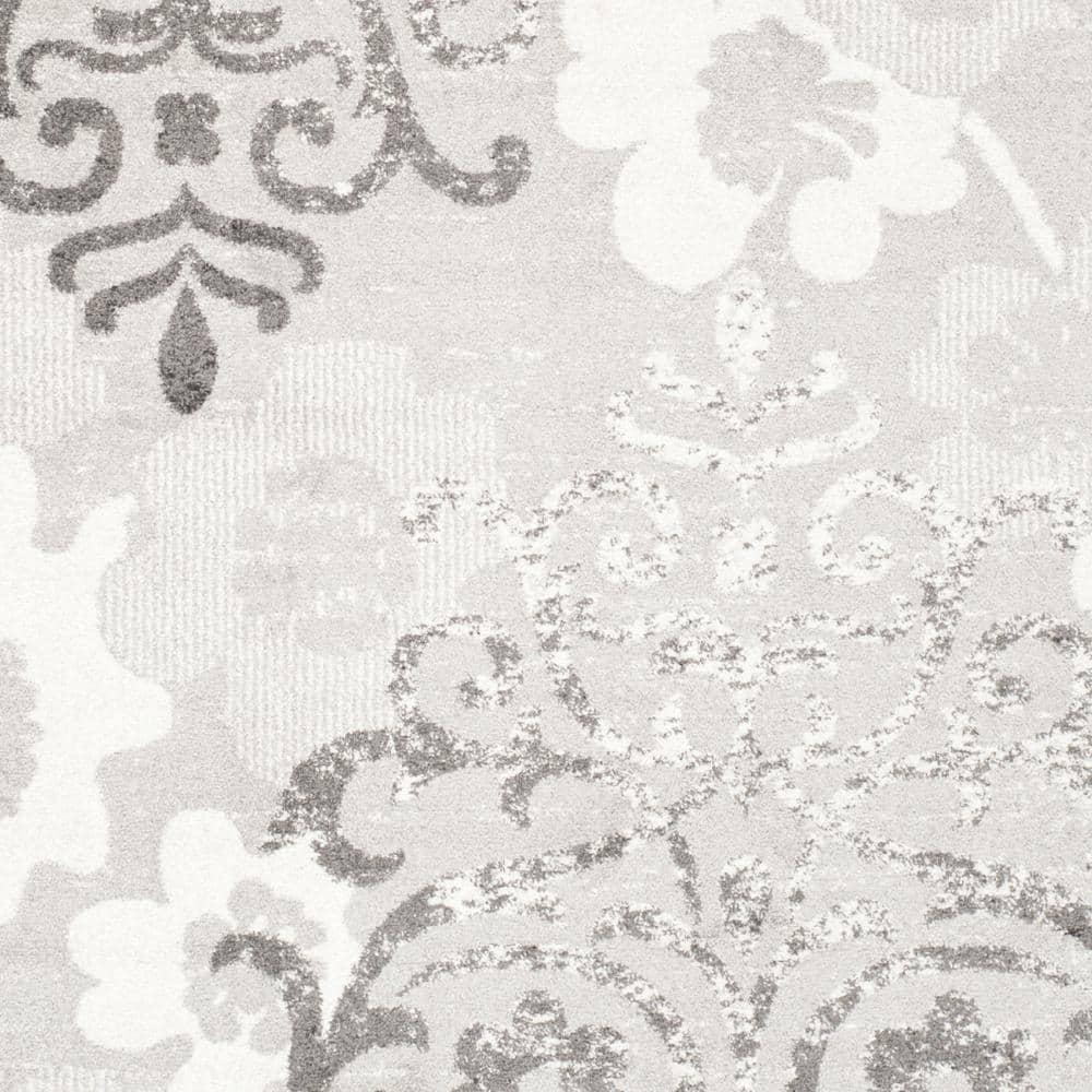 Adirondack ADR114 Machine Made Indoor Area Rug - Silver/Ivory - 9'x12' - Safavieh