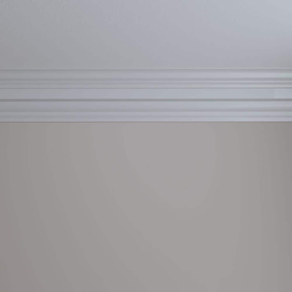 Ekena Millwork 6 1/4"H x 4 3/4"P x 7 7/8"F x 94 1/2"L Alexa Smooth Crown Moulding