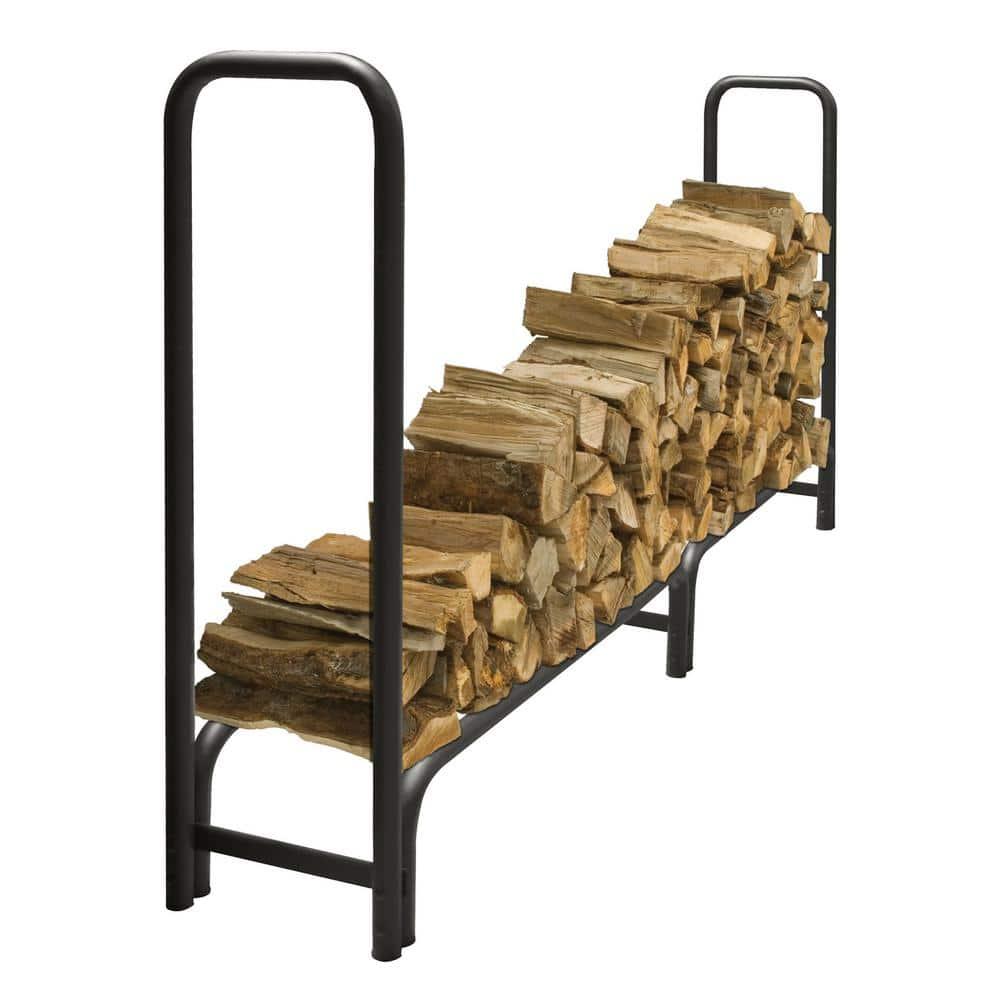 Pleasant Hearth LS938-96 8-Ft Heavy Duty Outdoor Log Rack
