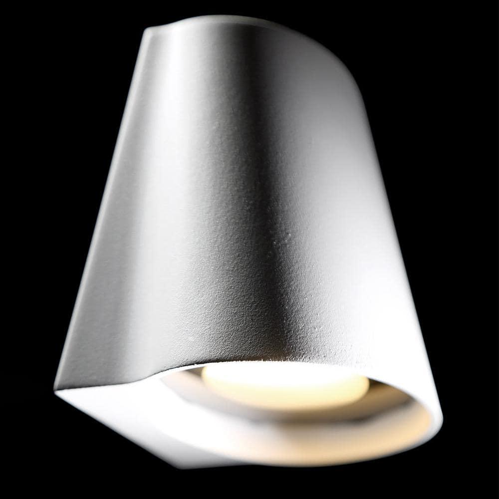 WAC Lighting Mod 7" 1-Light LED Aluminum Indoor and Outdoor Wall Light in White