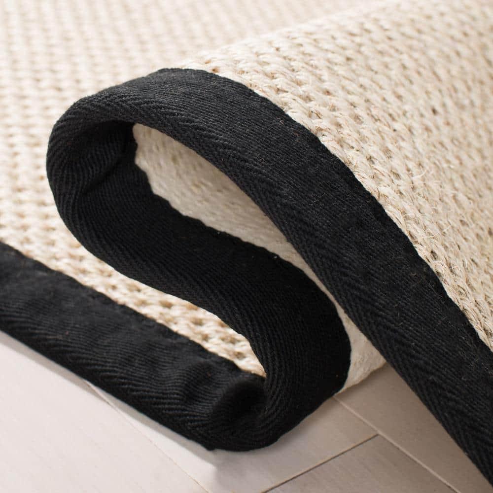 Natural Fiber NF115 Power Loomed Indoor Area Rug - Natural/Black - 8'x10' - Safavieh