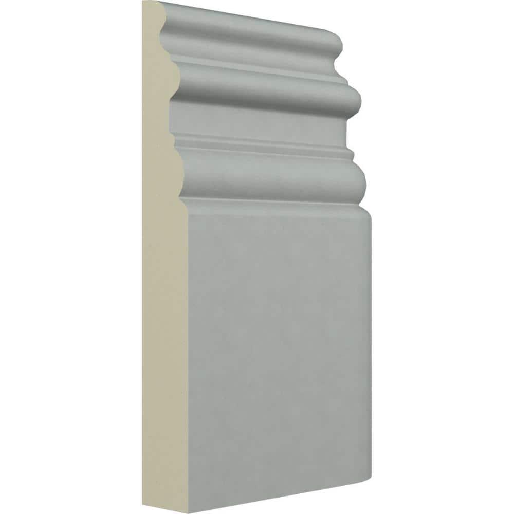 7 3/8"H x 4 3/4"P Hillsborough Baseboard Moulding Outside Corner