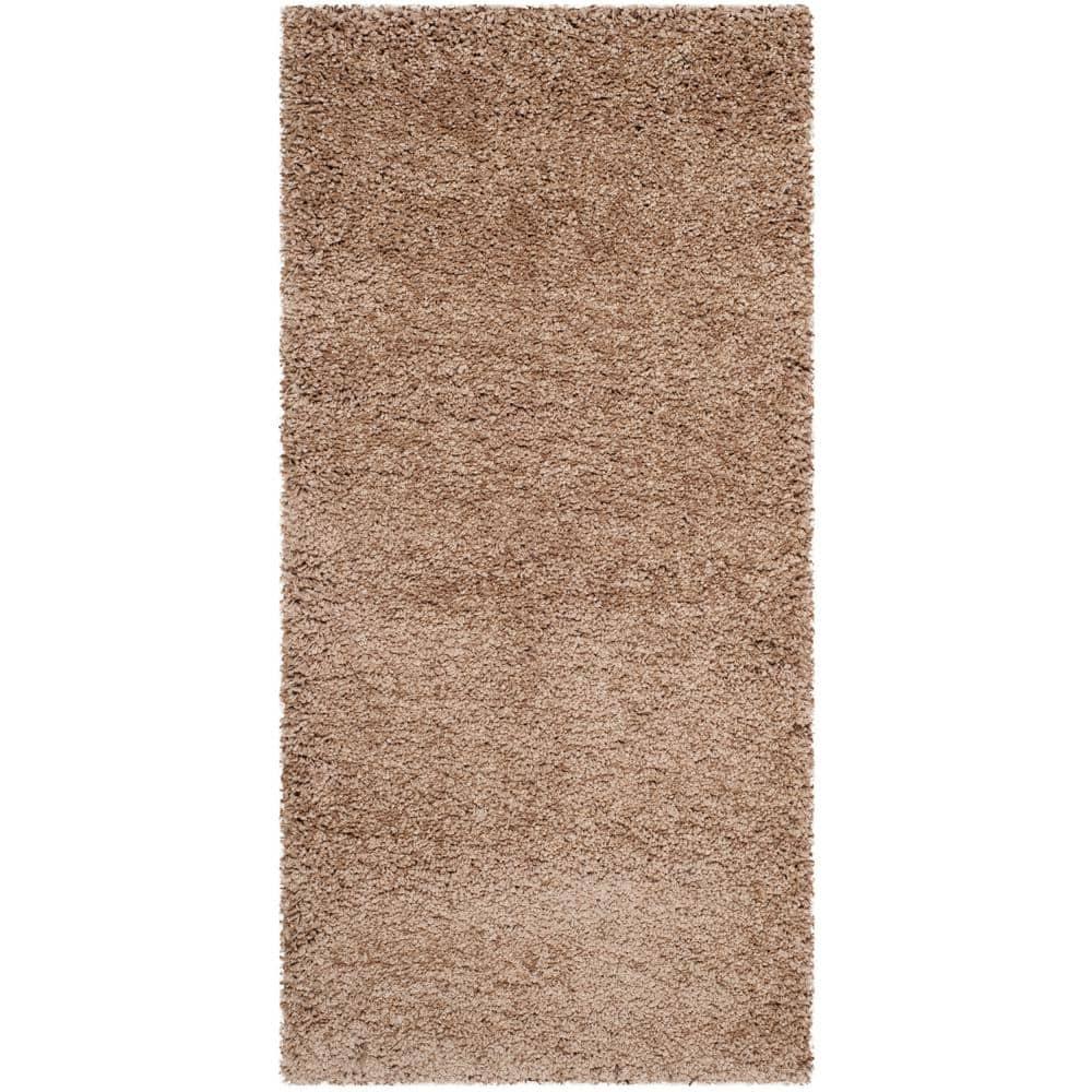 Milan Shag SG180 Power Loomed Indoor Accent Rug - Dark Beig - 2'x4' - Safavieh