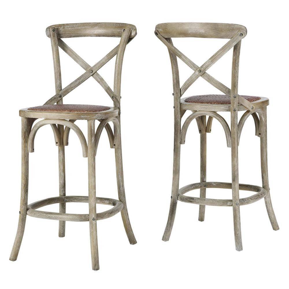 Modway Gear Counter Stool with Gray Finish EEI-5667-GRY
