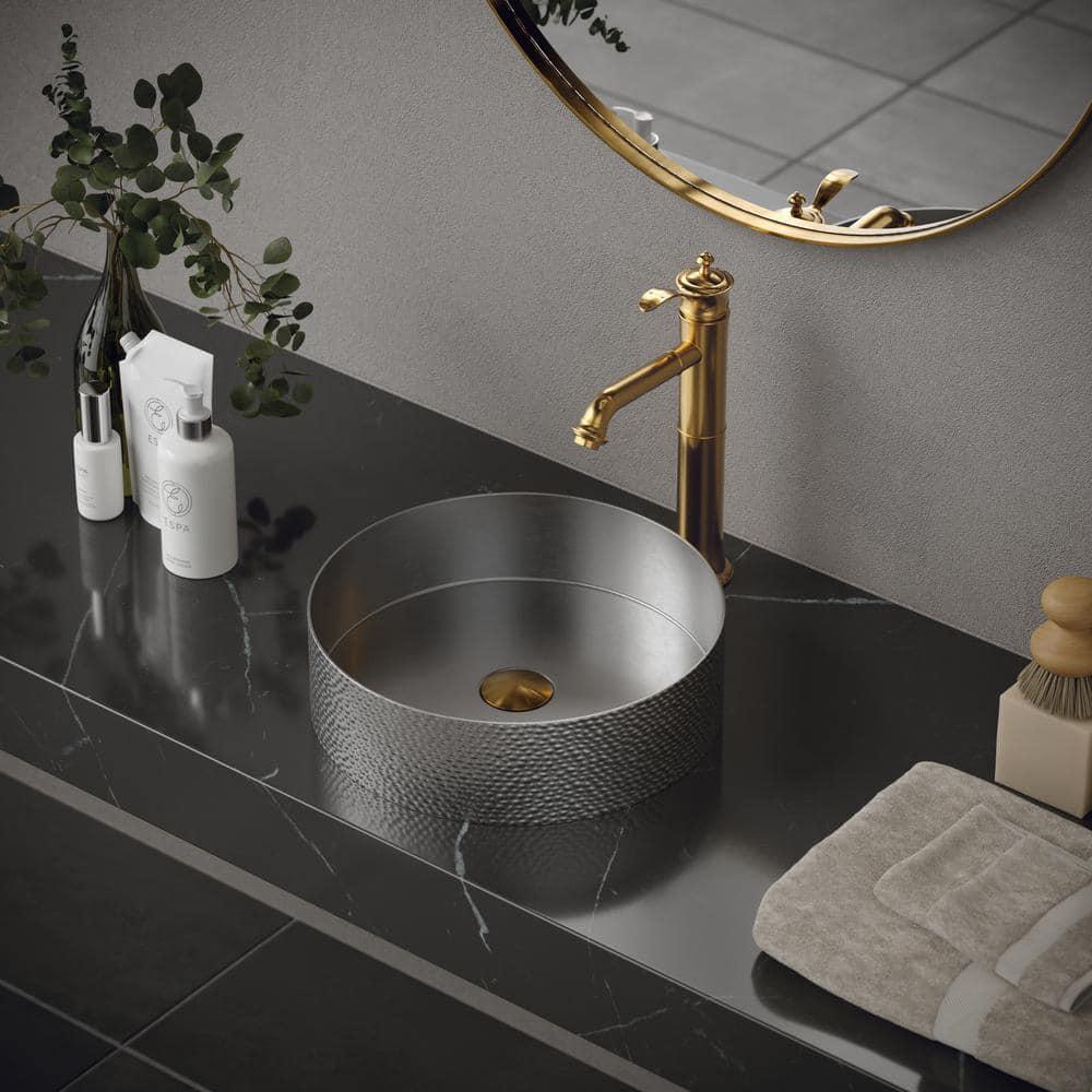 Karran Cinox 15'' Stainless Steel Circular Bathroom Sink