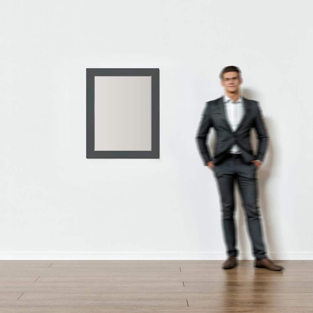 Eviva Aberdeen 24" Espresso Framed Bathroom Wall Mirror