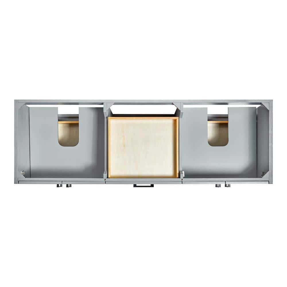 Ariel Kelley 66 Inch Double Sink Base Cabinet In Oak