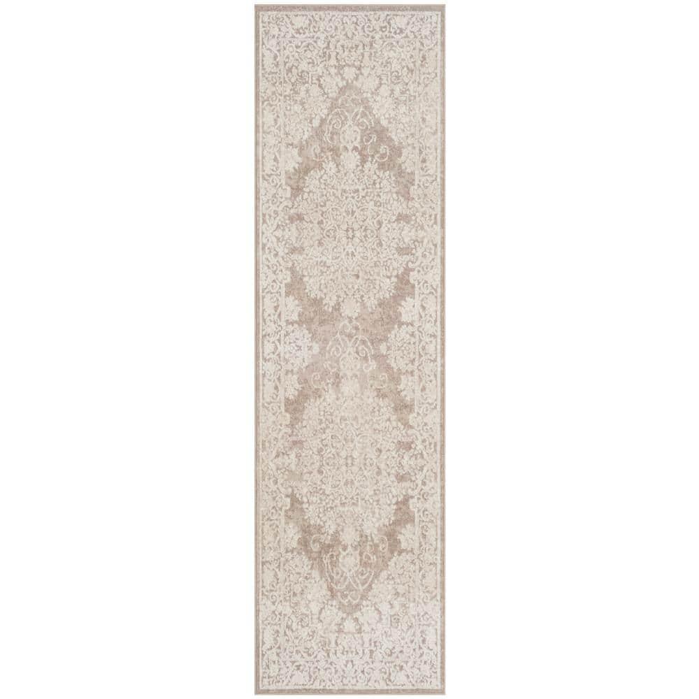 Reflection RFT664 Power Loomed Indoor Runner Rug - 2'3"x8' - Beige/Cream - Safavieh