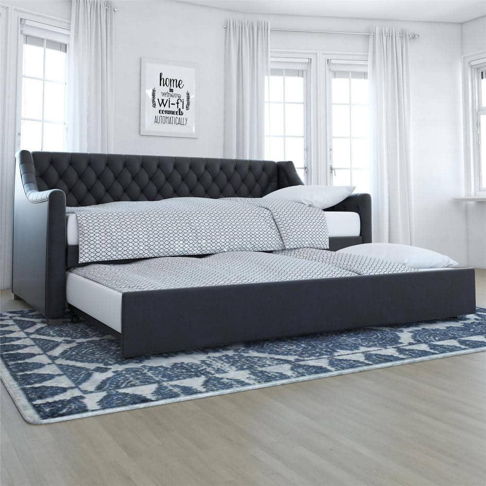 Monarch Hill Ambrosia Upholstered Daybed with Trundle