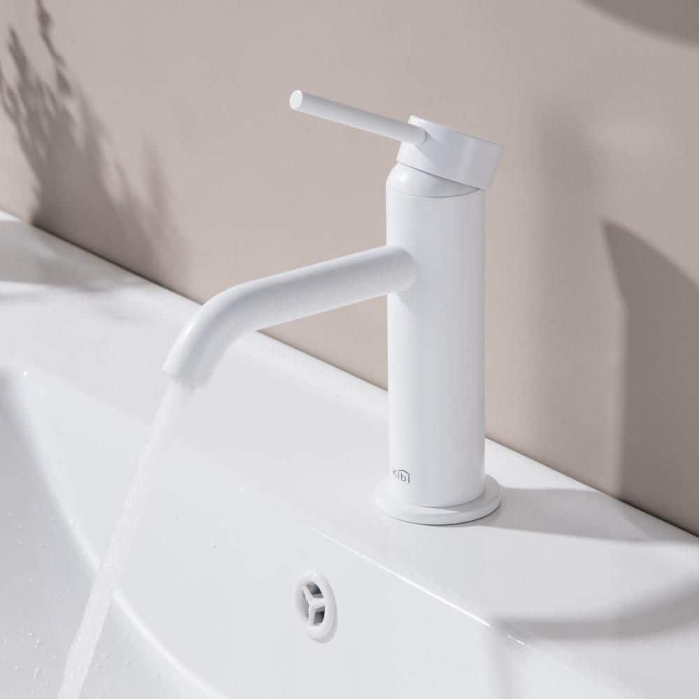 Circular Single-Hole Single-handle Bathroom Faucet