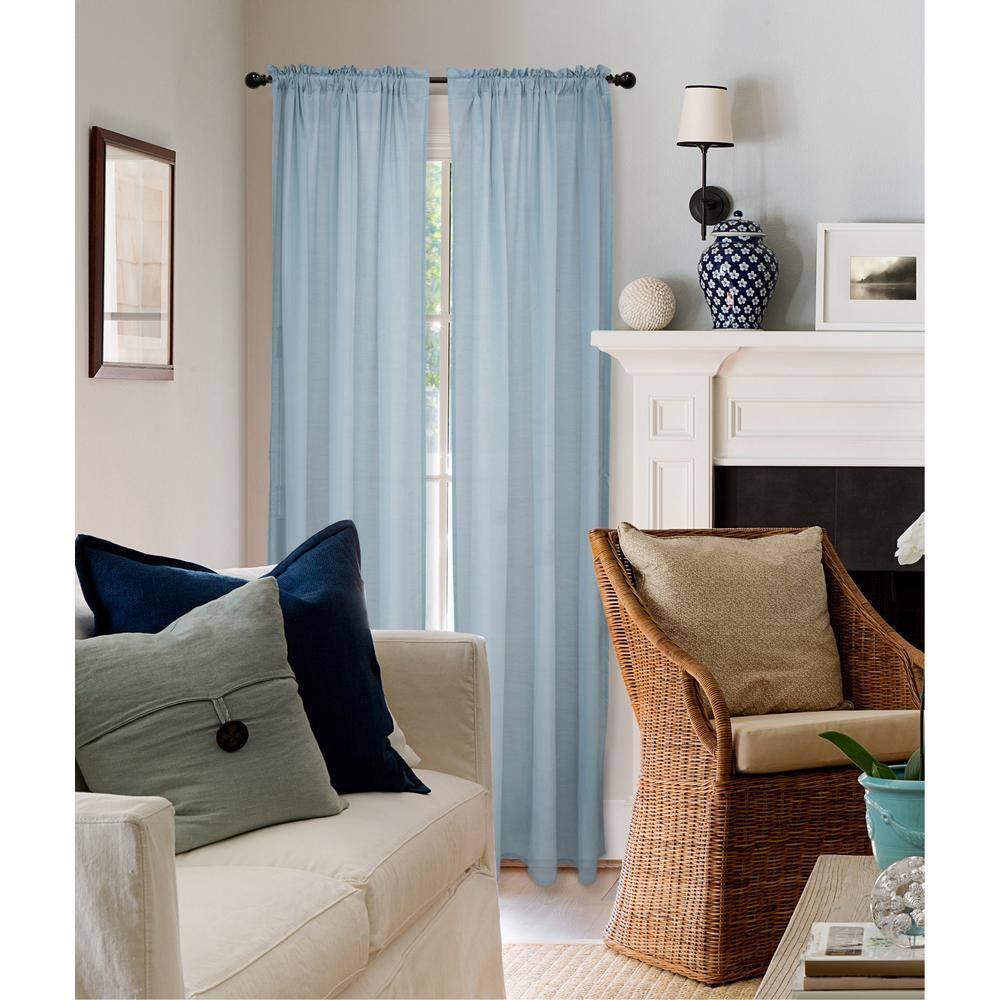 Lumi Home Furnishings 48"-84" Ball Curtain Rod - Brown: Adjustable Plastic Rod, Single, Painted Finish, 1 Year Warranty