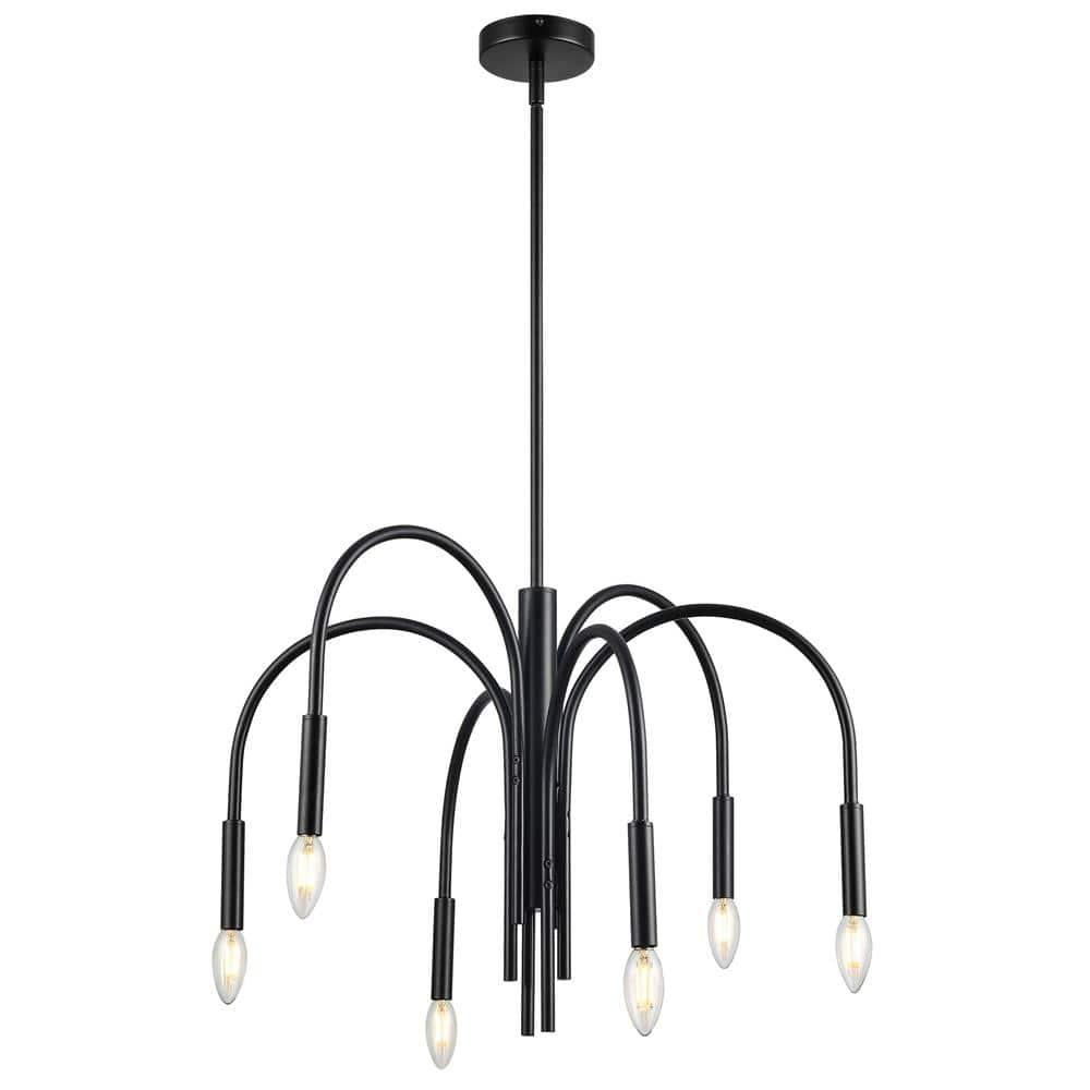 Dainolite - Callway - 6 Light Chandelier In Contemporary Style-18 Inches Tall