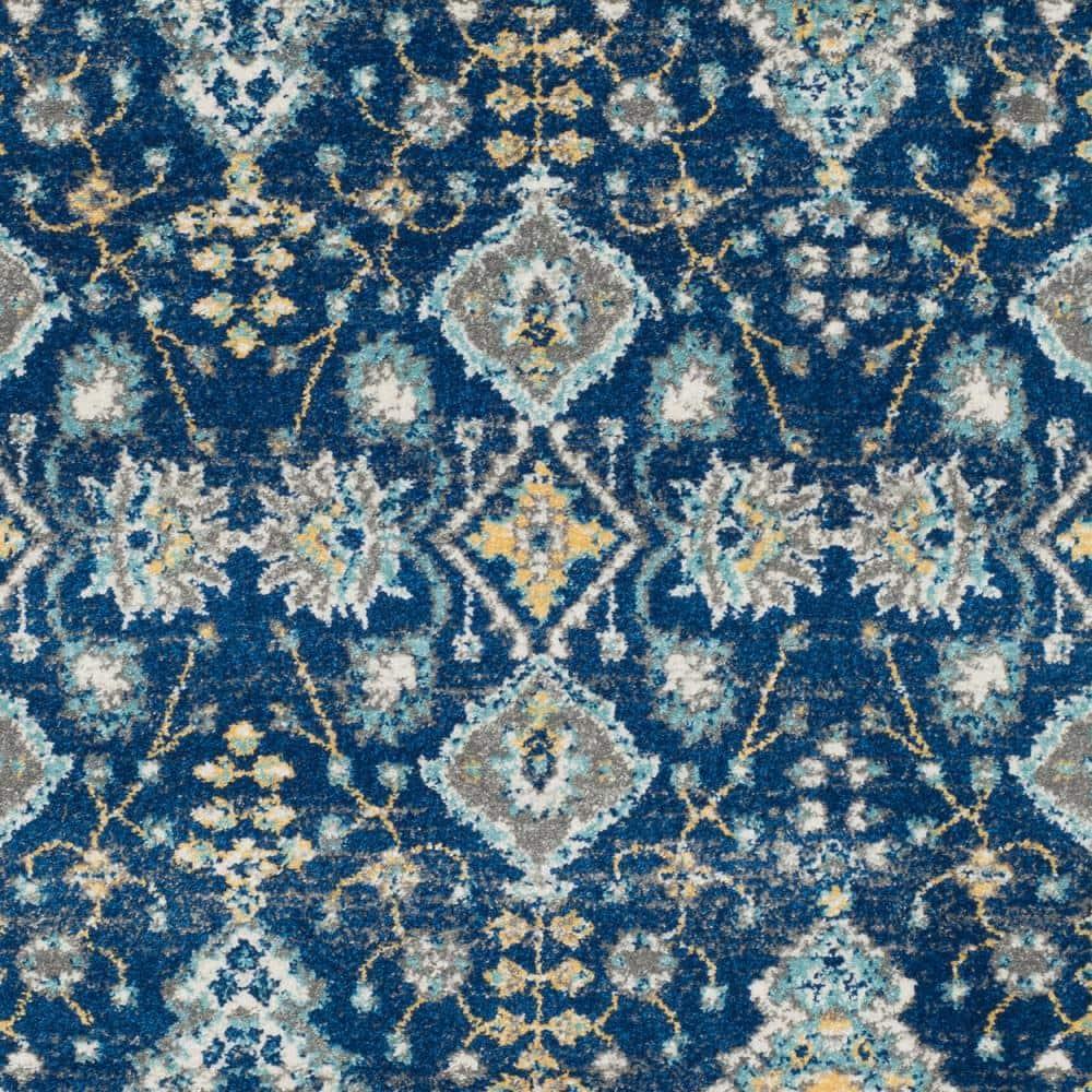 Evoke EVK224 Power Loomed Accent Rug - Royal/Ivory - 3'x5' - Safavieh.