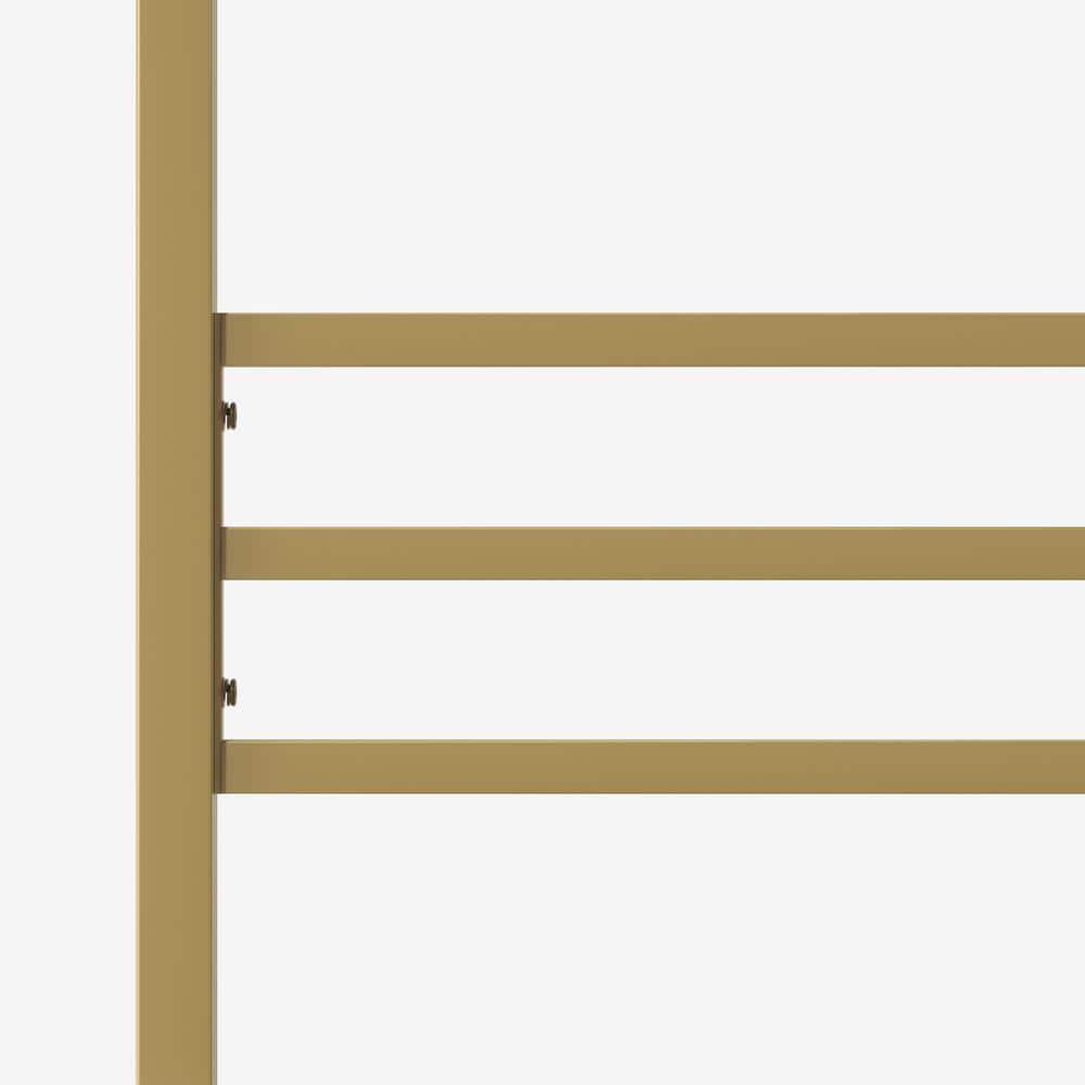 Zinus Patricia 72" Gold Metal Canopy Platform Bed Frame, Full
