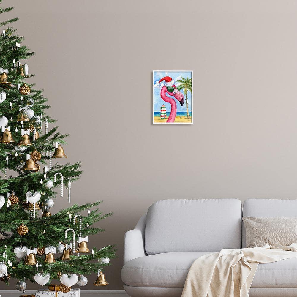 Stupell Industries " Flamingo Tropical Christmas " by Paul Brent