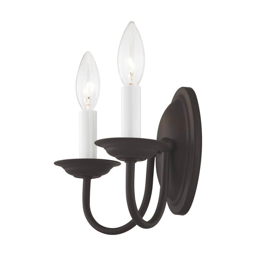Livex Lighting Home Basics 2 - Light Wall Light in  Bronze