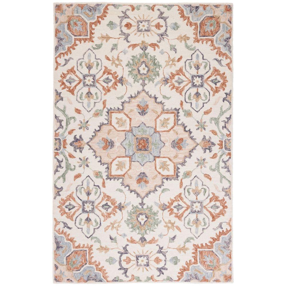 Metro MET354 Hand Tufted Indoor Accent Rug - Ivory/Green - 3'x5' - Safavieh