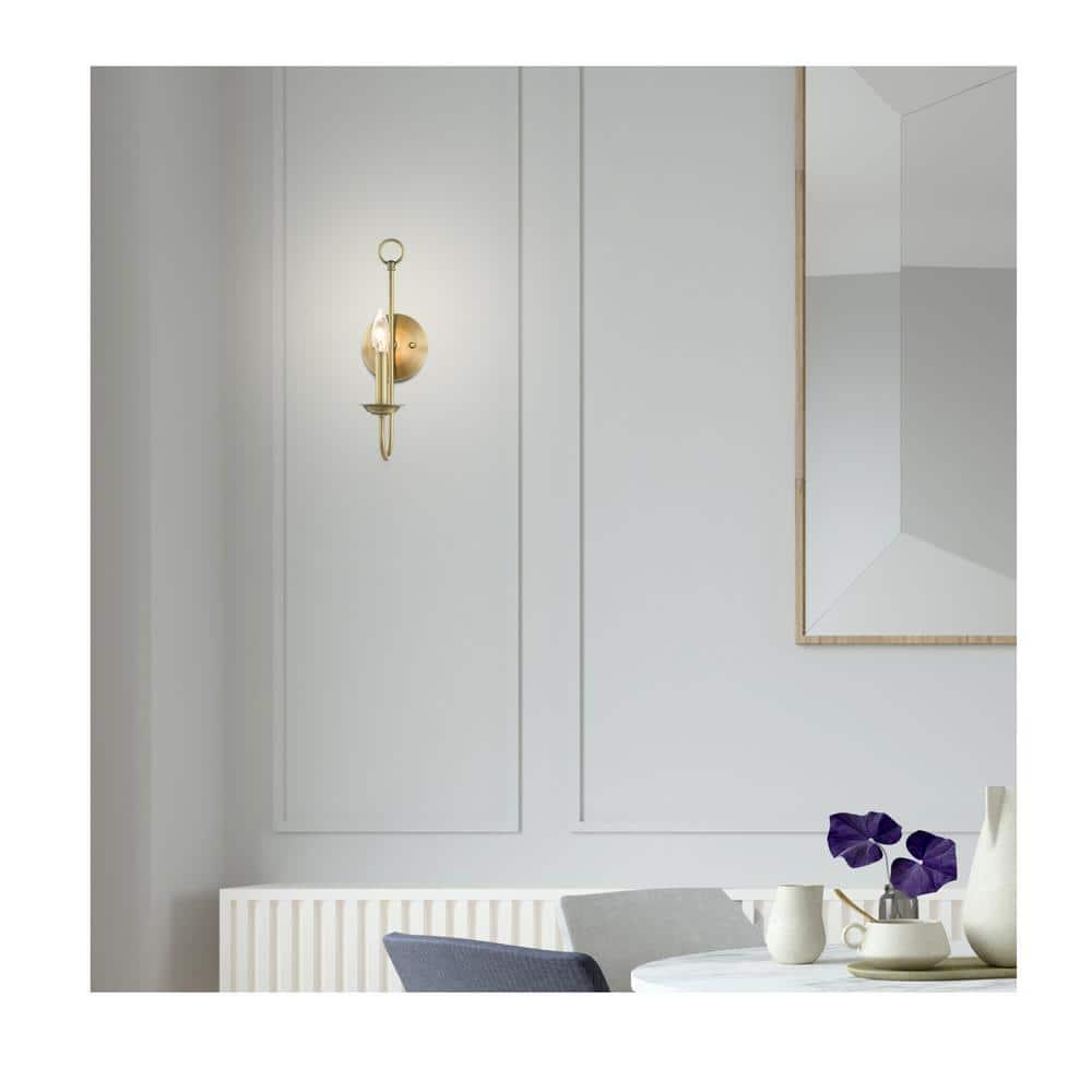 Livex Lighting Estate 1 - Light Wall Light in  Antique Brass