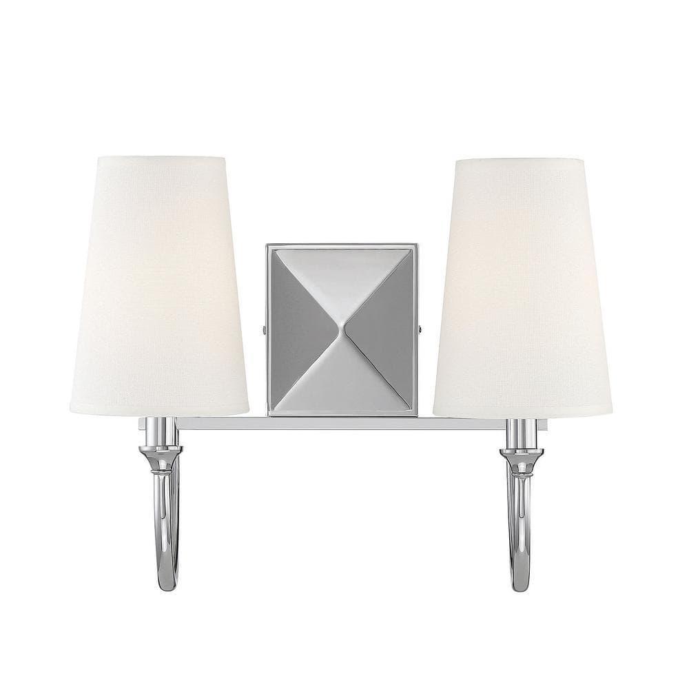 Savoy House Cameron 2 - Light Vanity in  Polished Nickel