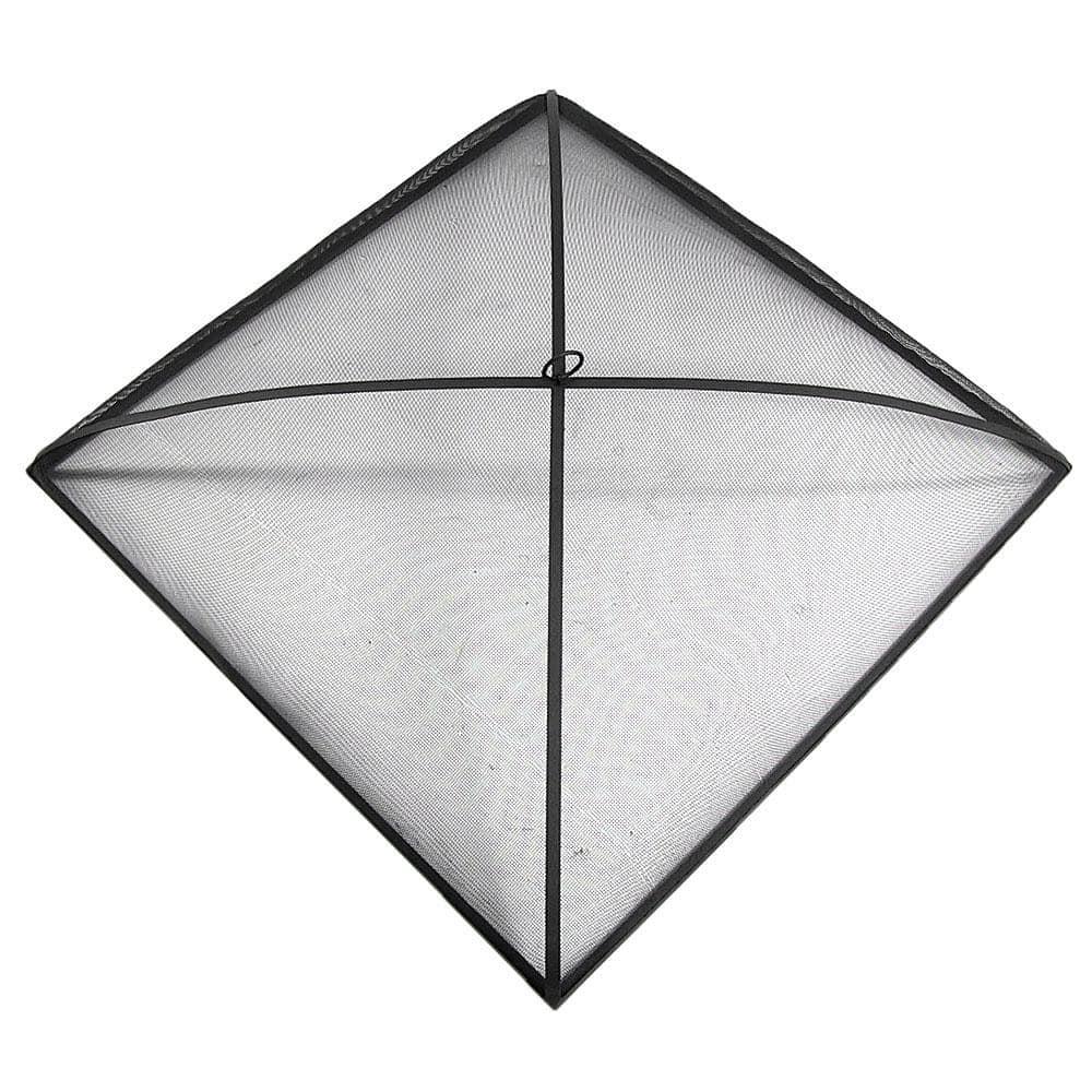 SunnyDaze Decor Square Steel Mesh Black Fire Pit Spark Screen Cover
