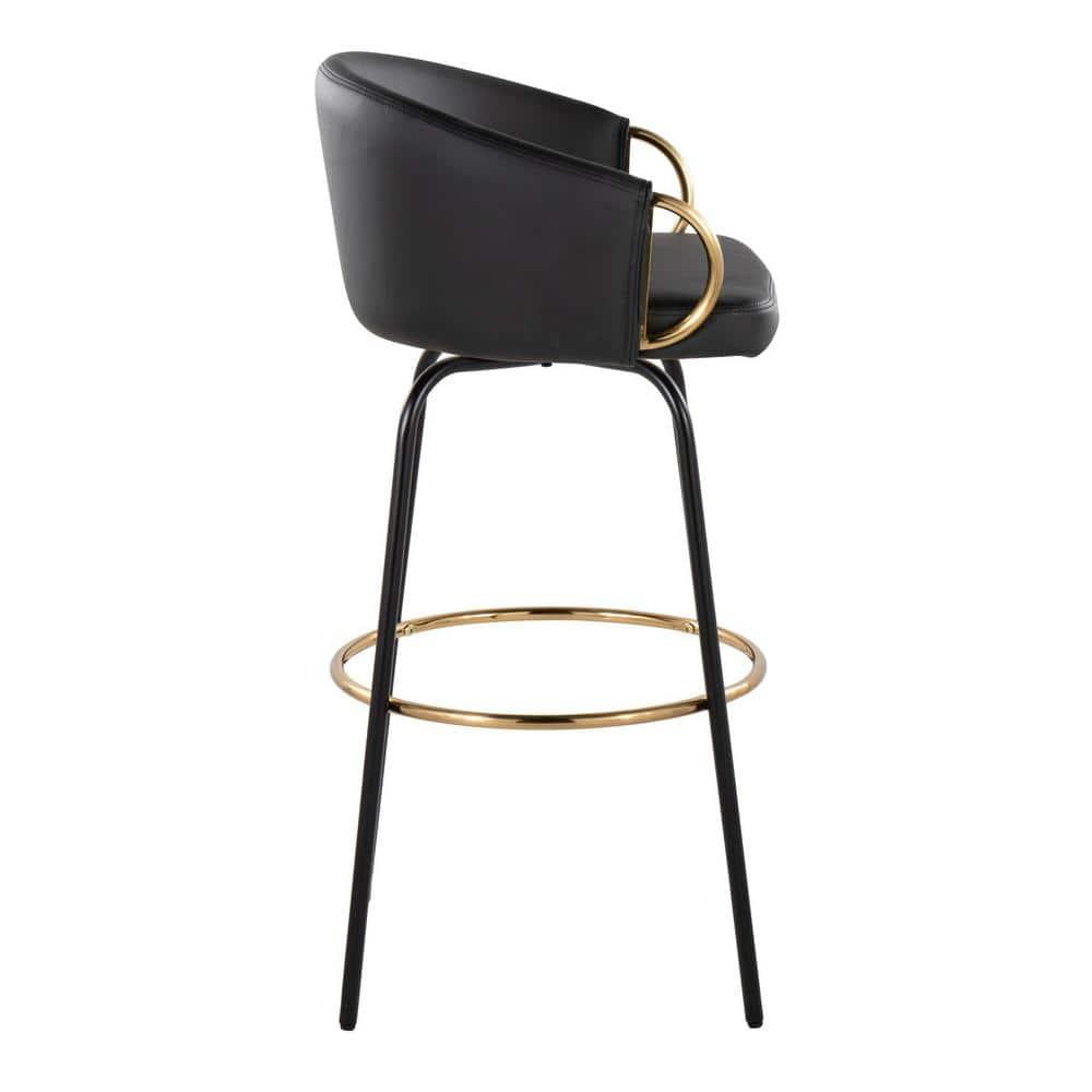 Laurenzio Fixed-Height Faux Leather Bar & Counter Stool