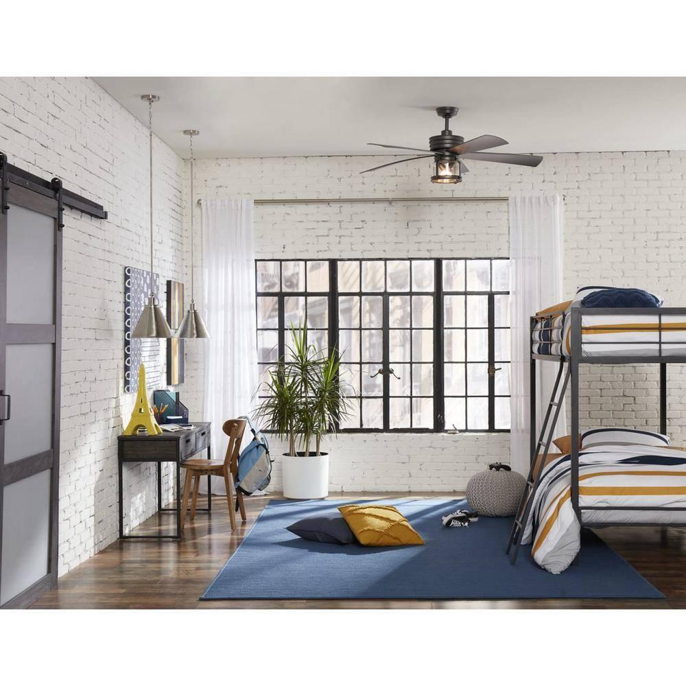 Progress Lighting Hinton 1-Light Pendant Brushed Nickel Steel Industrial Shade