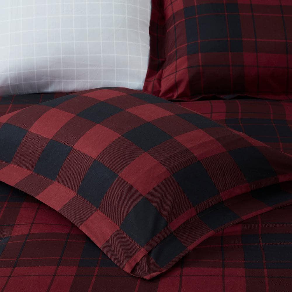 Everest Reversible Plaid Comforter Set with Bed Sheets