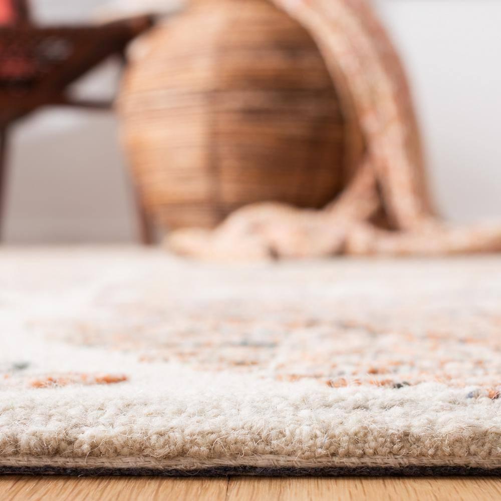 Capri CPR208 Tufted Indoor Area Rug - Ivory/Brown - 4'x6' - Safavieh