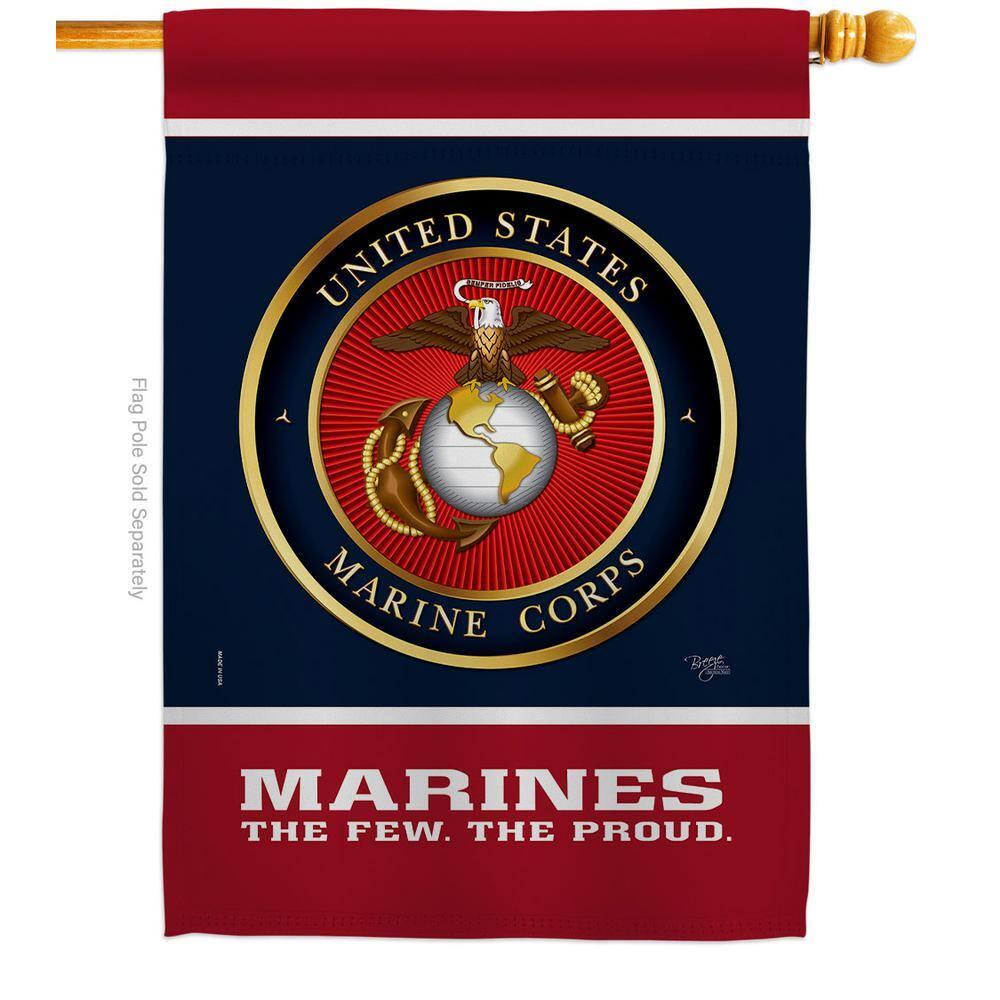 Breeze Decor Double Sided 40'' H x 28'' W Polyester Flag Set