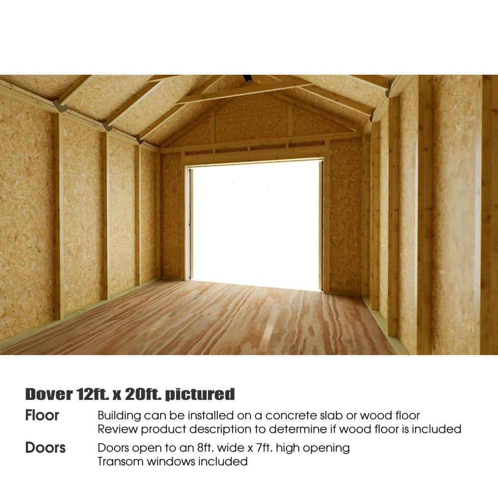 Best Barns Pre Cut Roof Trusses Wood Storage Sheds, 136.00 x 192.00 x 144.00 inches