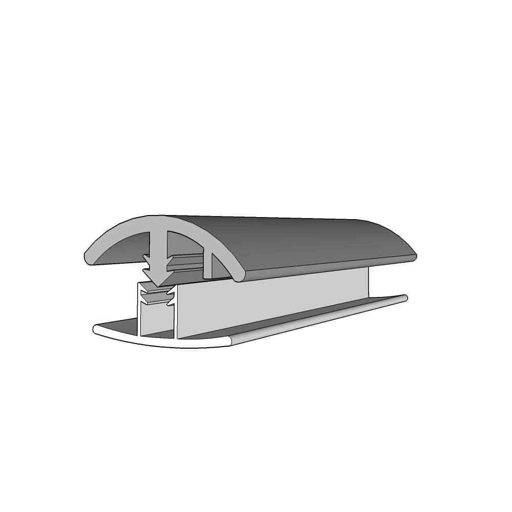 Islander Flooring Plastic 1.42'' W x 72.05'' L Overlap Reducer