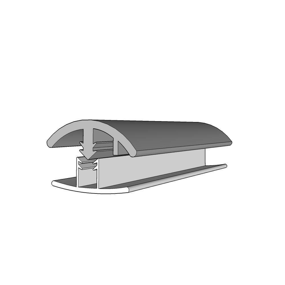 Islander Flooring Plastic 1.42'' W x 72.05'' L Overlap Reducer