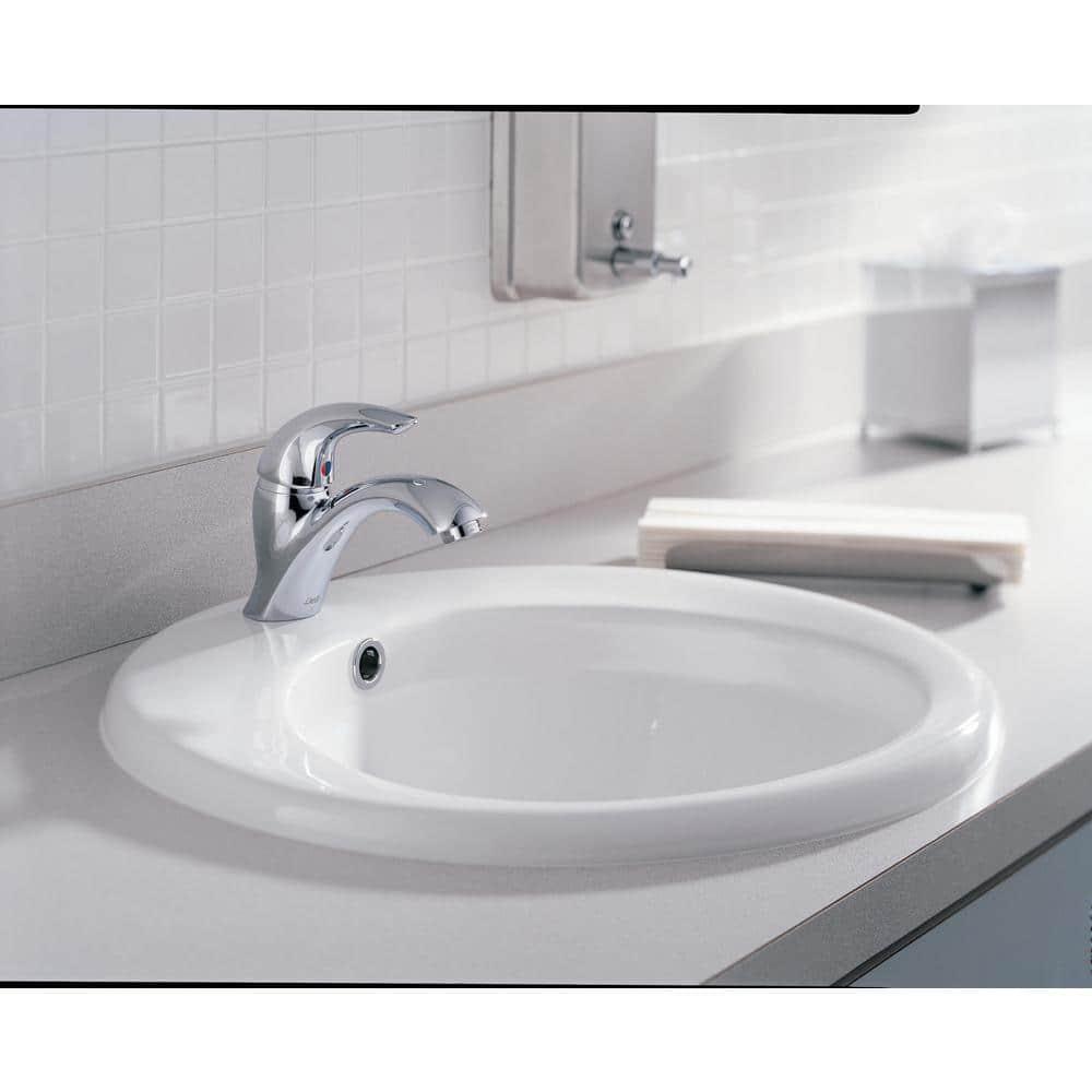 Commercial Commercial Single Handle Single Hole Bathroom Faucet - Less Pop-Up in Chrome 22C601