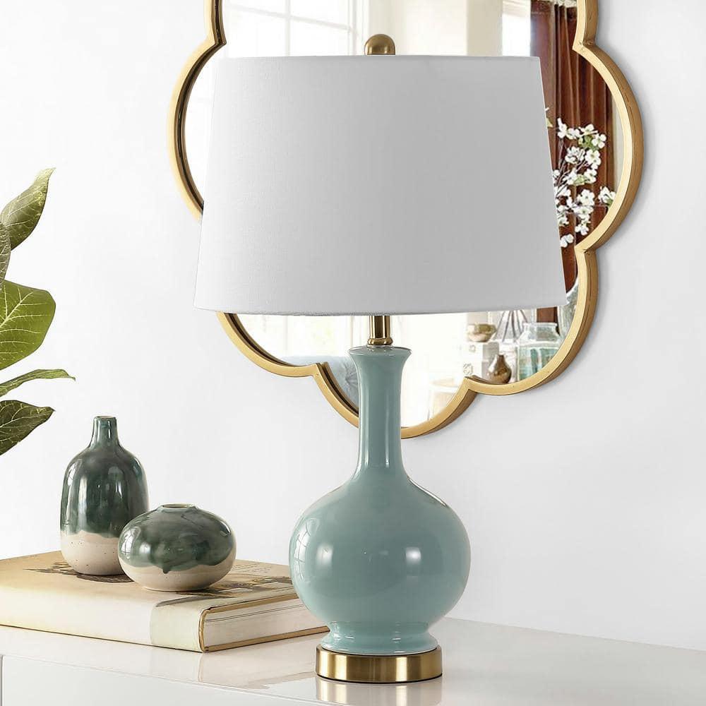 Bowie Table Lamp - 26 Inch Height - TBL4346 - Robins Egg Blue - Safavieh