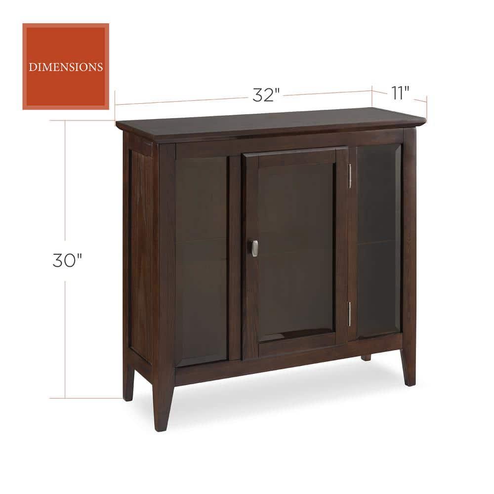 Leick Home Curio Cabinet in Chocolate Oak