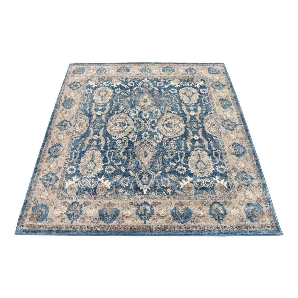 RugPal Linz Oriental Blue Area Rug