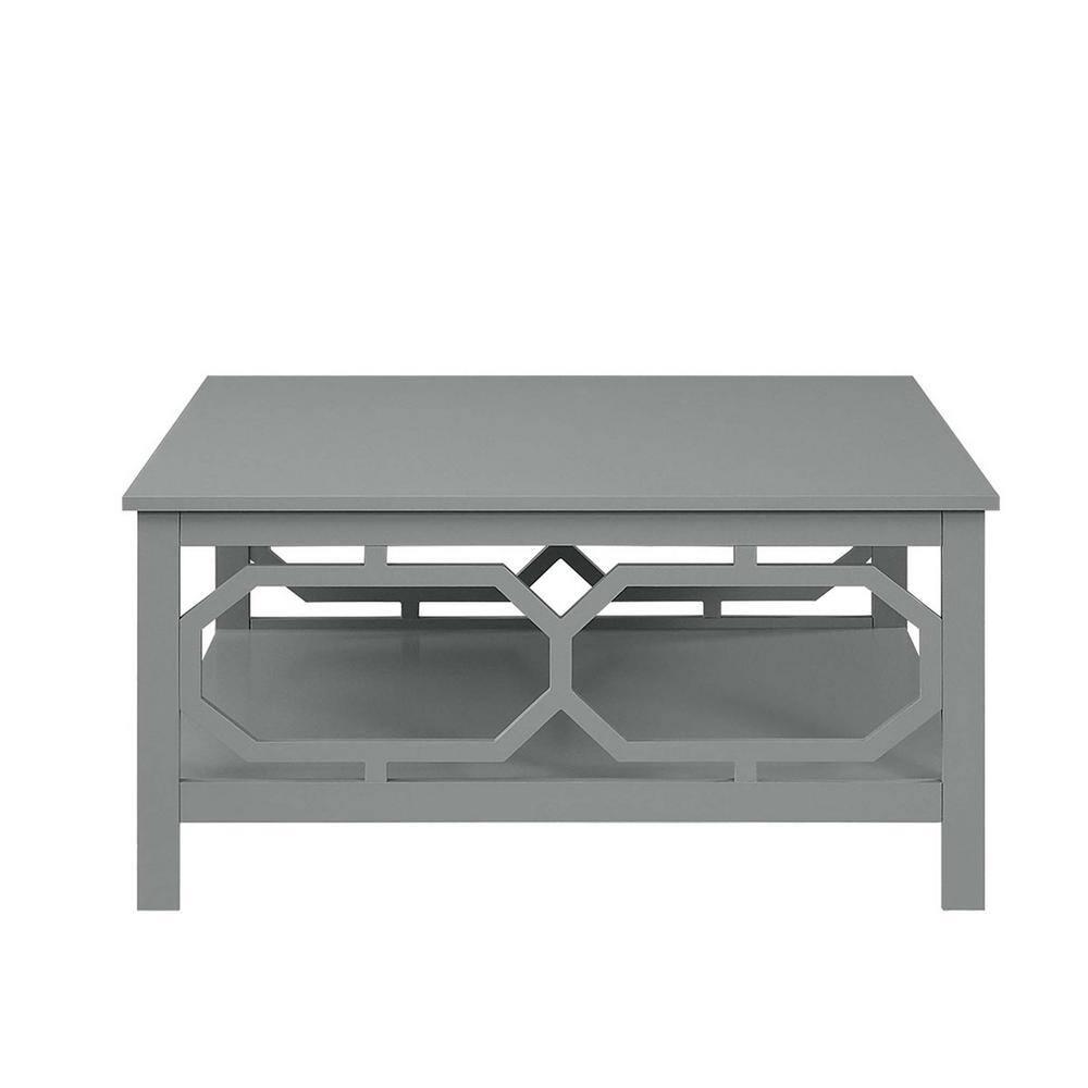 Omega Square 36" Coffee Table, Gray