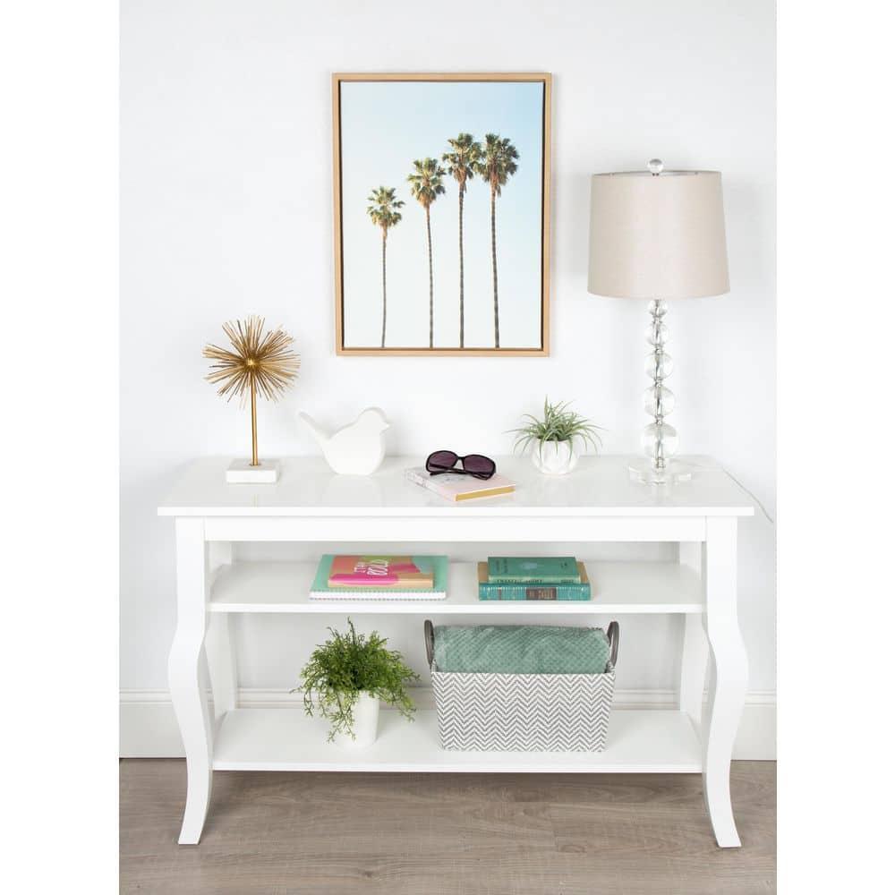 Palm Trees Framed Kids' Canvas Art Natural (24"x18") - Uniek