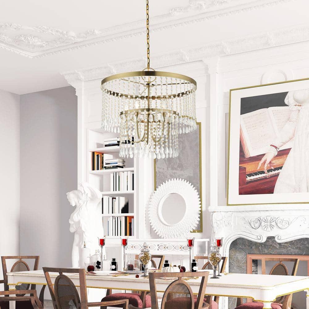 Livex Lighting Elizabeth 5 - Light Pendant in  Antique Brass