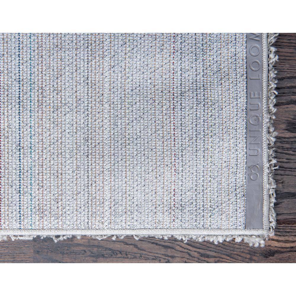 Unique Loom 2' 7 x 10' 0 Solid Shag Cloud Gray Area Rug