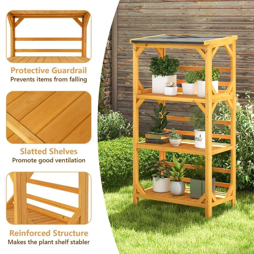 Red Barrel Studio® Wood Plant Stand