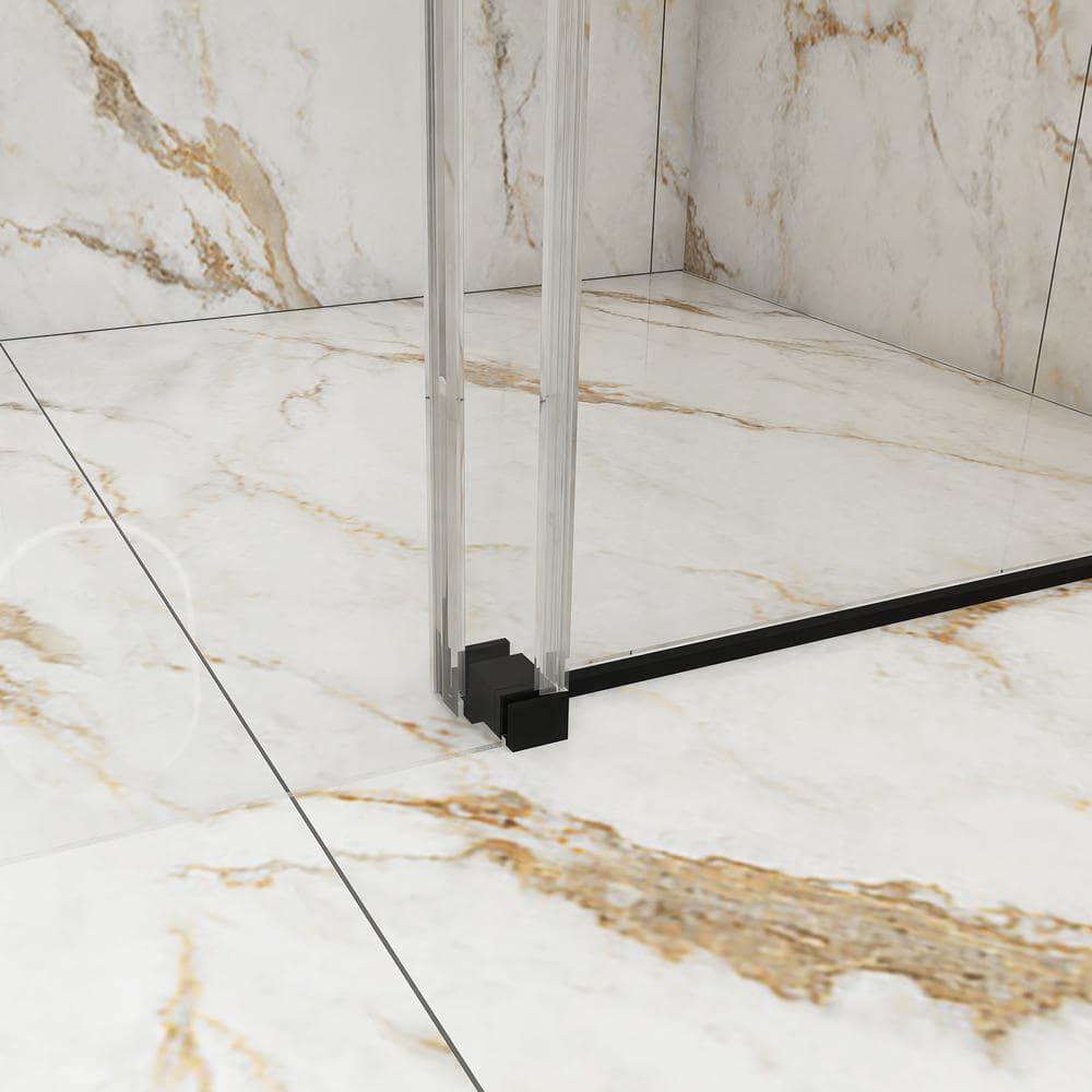 TCYO 48 In. W X 76 In. H Single Sliding Bypass Semi-Frameless Shower Door In Chrome TYLDSD07MB