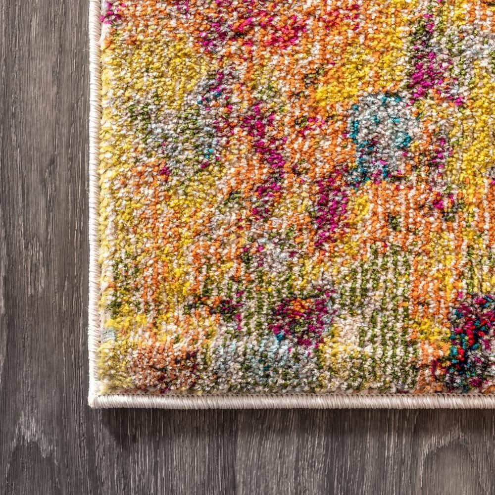 3'x5' Contemporary POP Modern Abstract Area Rug, Multi/Yellow - JONATHAN Y