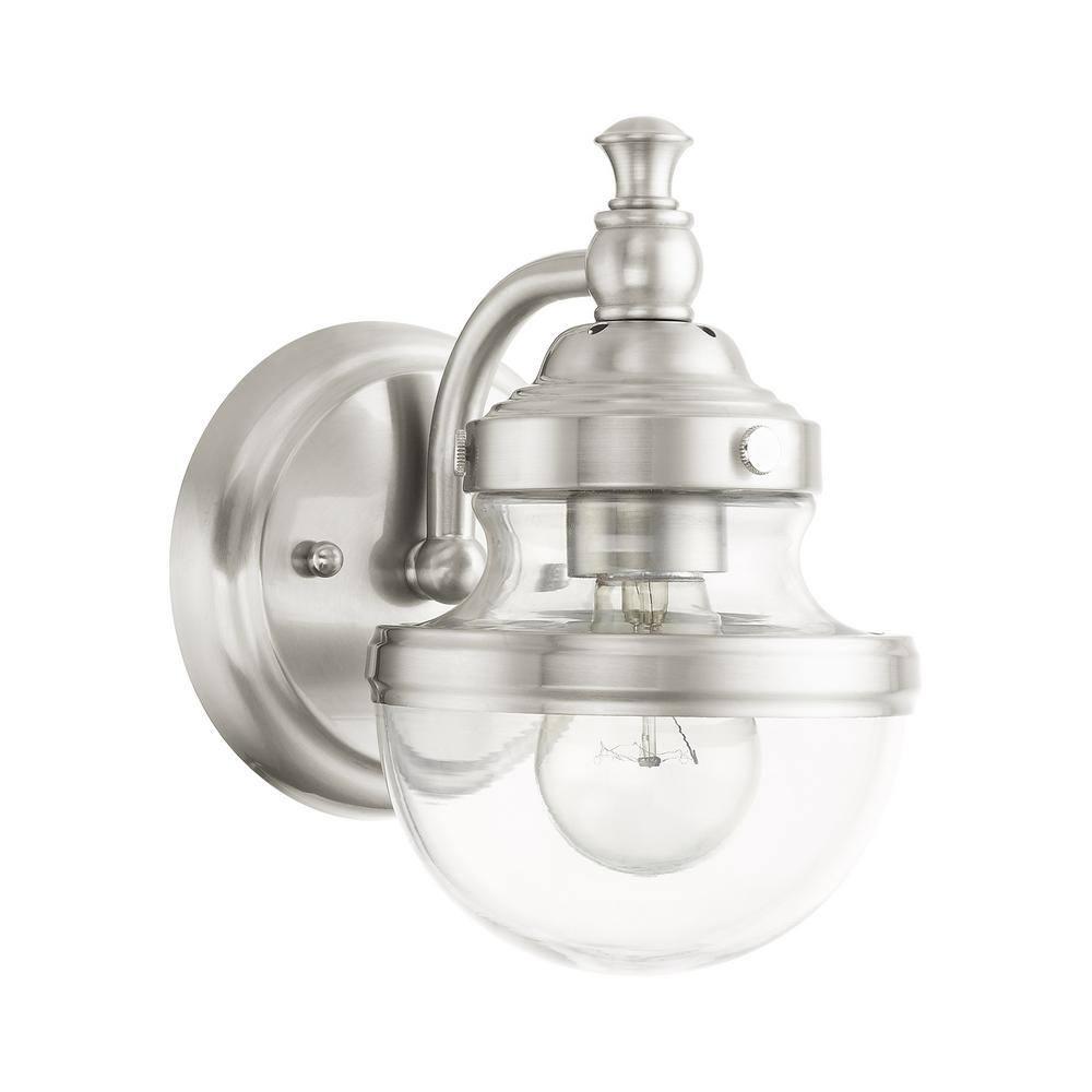 Livex Lighting Oldwick 1 - Light Vanity in  Brushed Nickel