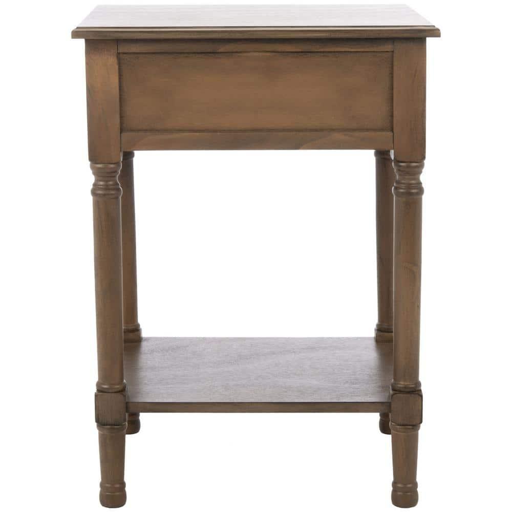 Whitney 1 Drawer Accent Table - Brown - Safavieh.
