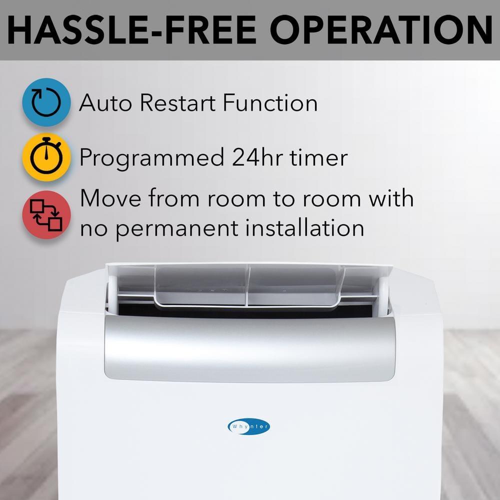 Whynter 14000 BTU Portable Air Conditioner for 500 sq. ft. with SilverShield Filter