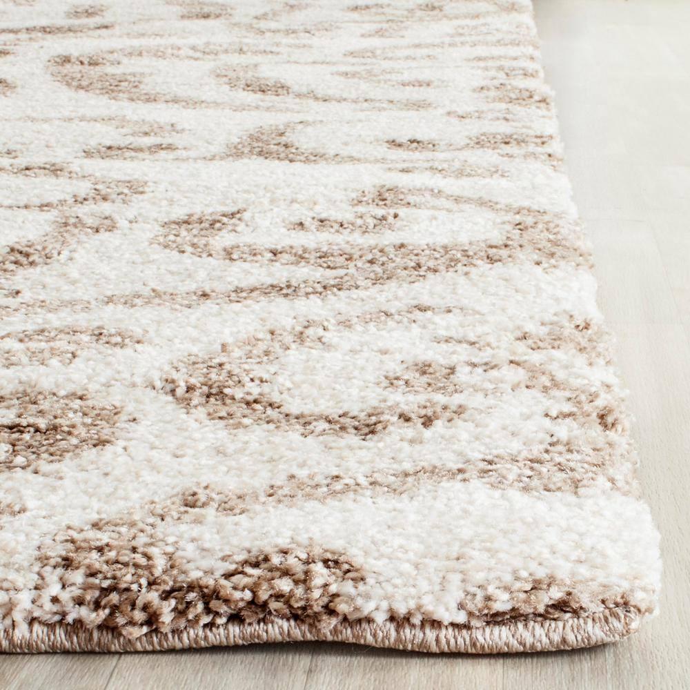 Florida Shag SG462 Power Loomed Indoor Area Rug - Cream/Beige - 8'x10' - Safavieh.