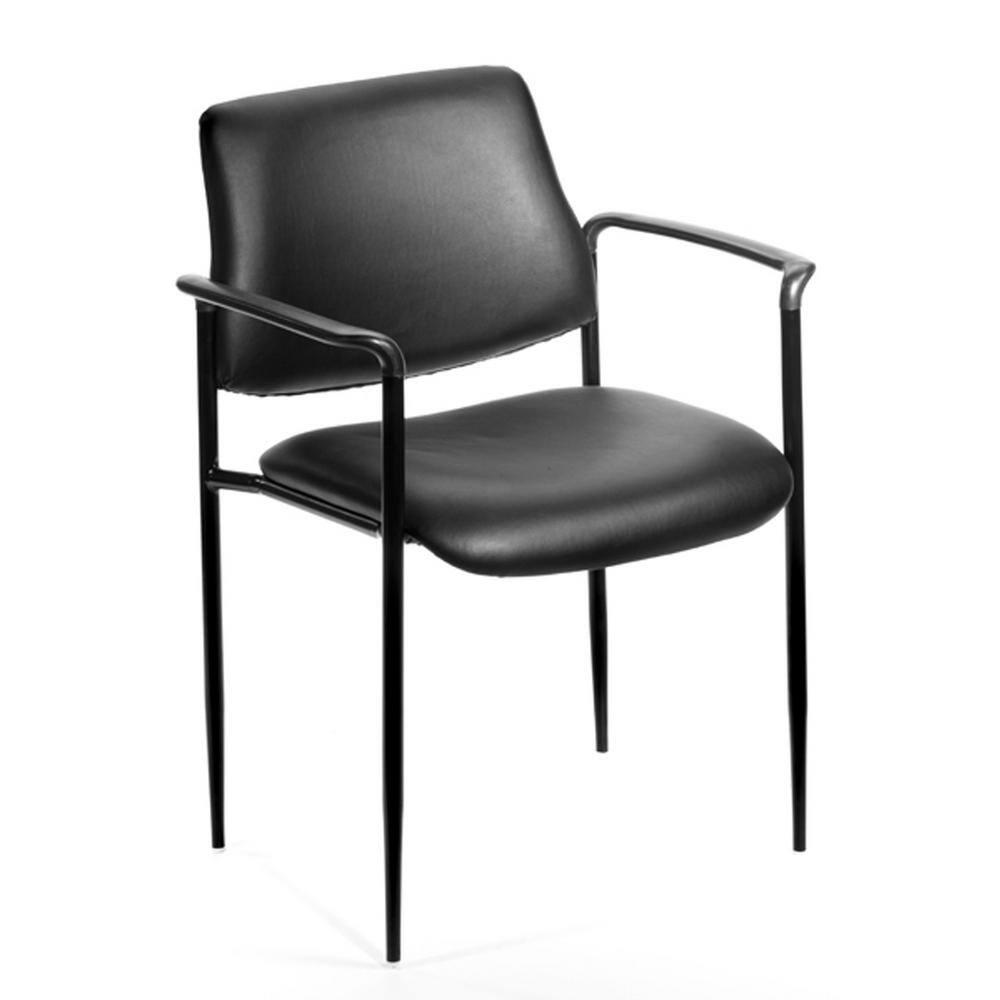 Stackable Vinyl Seat Reception Chair with Metal Frame