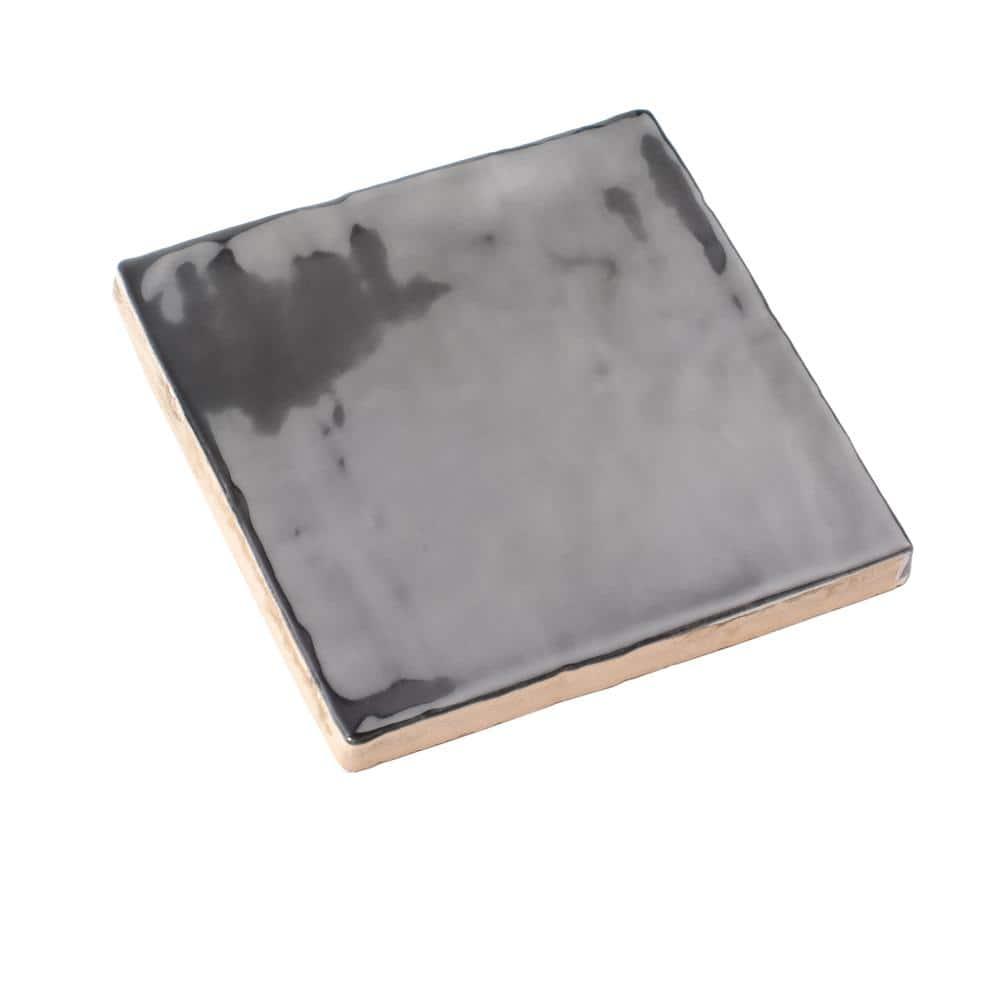 Apollo Tile Silken 3.94 in. x 3.94 in. Glossy Ceramic Square Wall and Floor Tile (6.48 sq. ft./case) (60-pack)